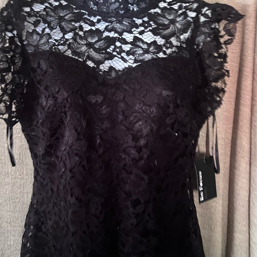 Enfocus Studio Black Lace Blouse